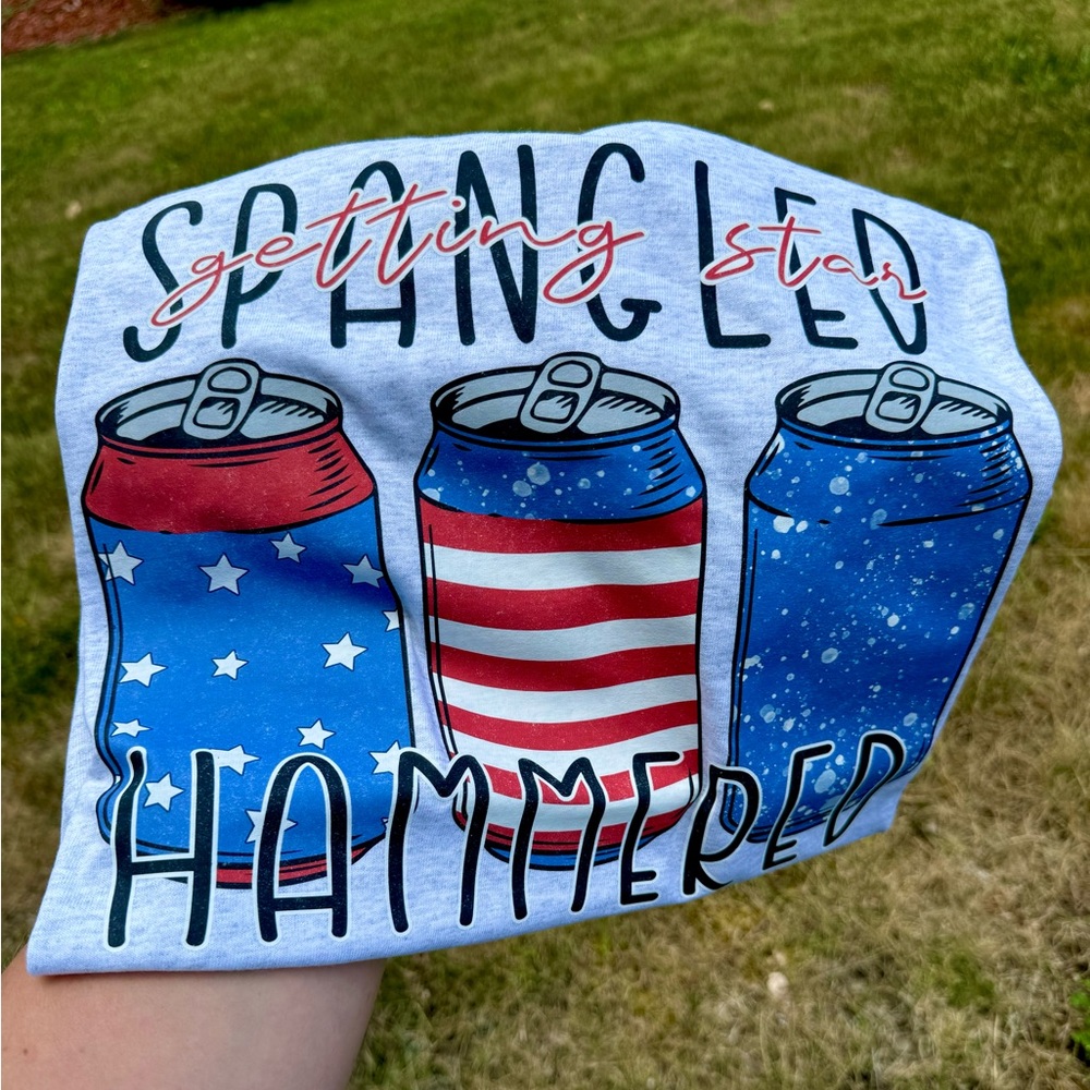 Getting my star spangled hammered tee